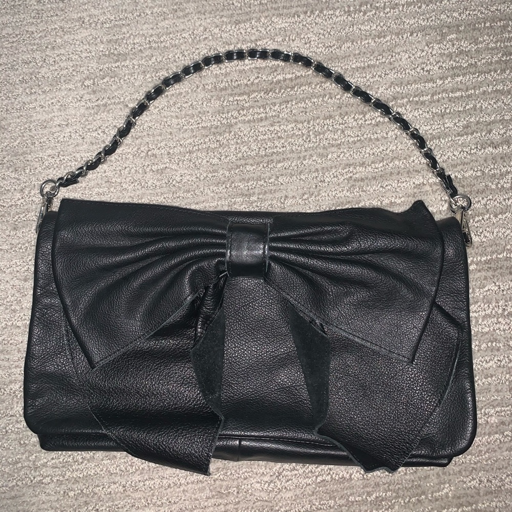 Black Bebe bow purse